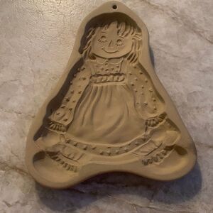 Vintage Ceramic Raggedy Ann Cookie Mold